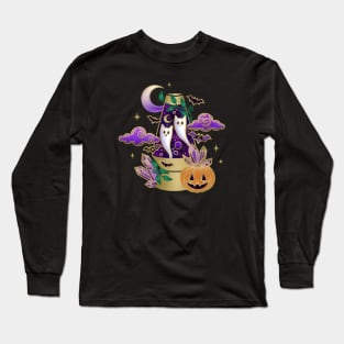 Halloween Crystal Lava Lamp Long Sleeve T-Shirt